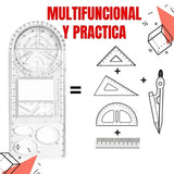 PAR DE REGLA GEOMETRICA PRO