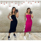 Vestido sin tirantes