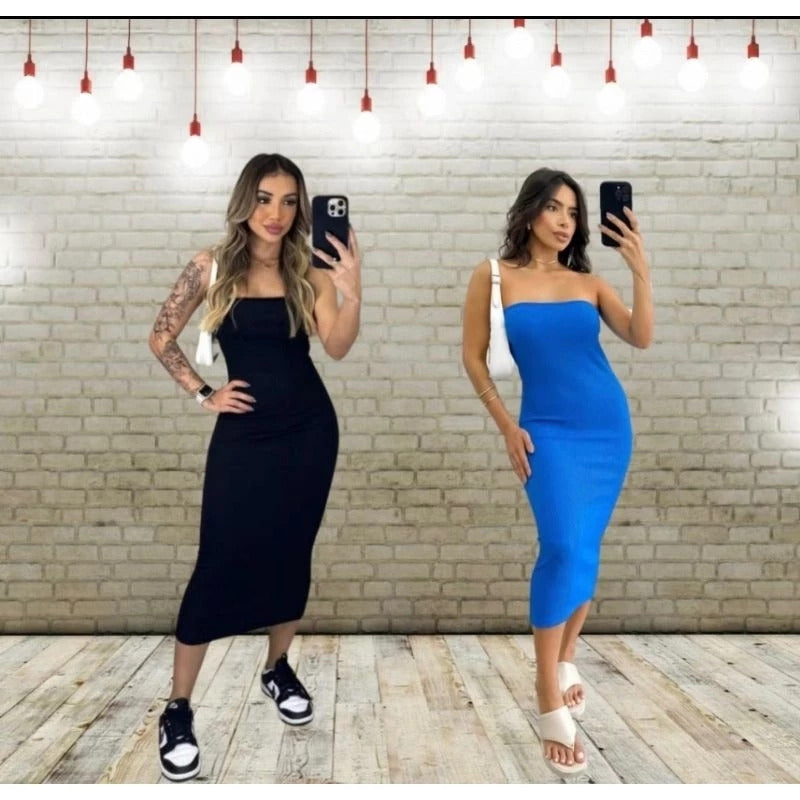 Vestido sin tirantes