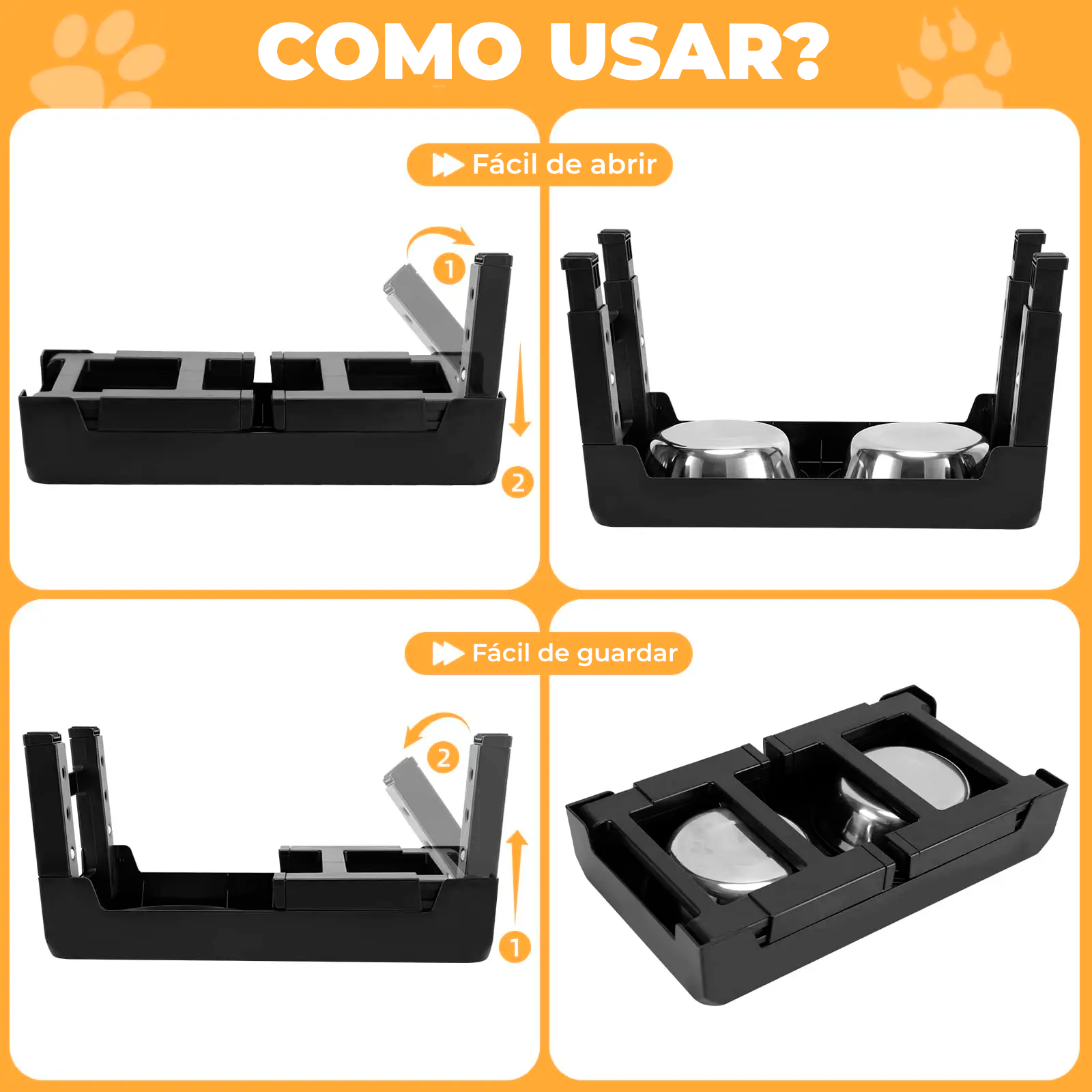 Comedero elevado para mascotas