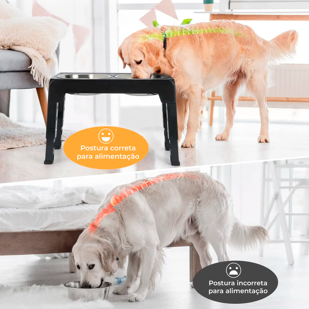 Comedero elevado para mascotas