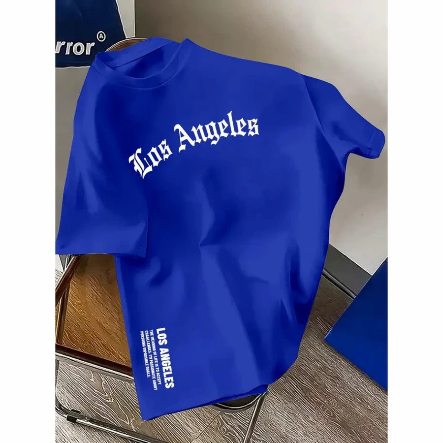 Camiseta informal de algodón para hombre - Los Ángeles