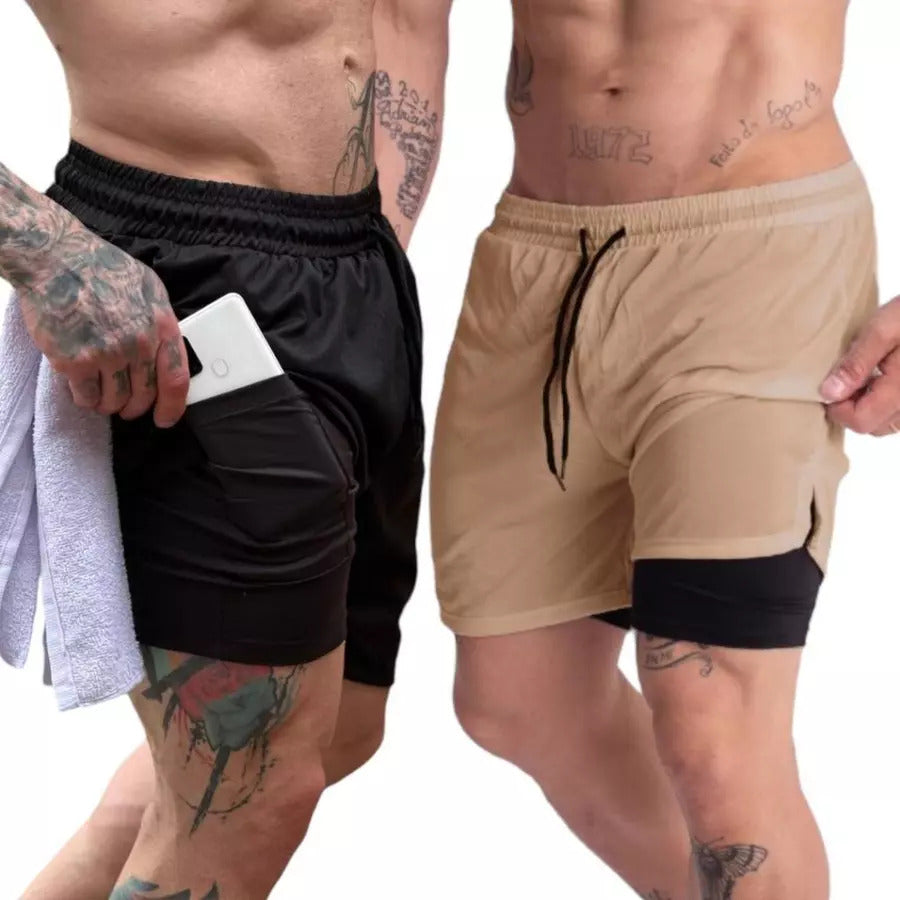 Shorts 2 en 1: Comodidad y versatilidad para tu entrenamiento
