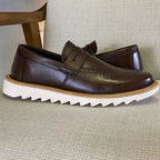 Mocasín de hombre con suela de tractor, Martin Brown 