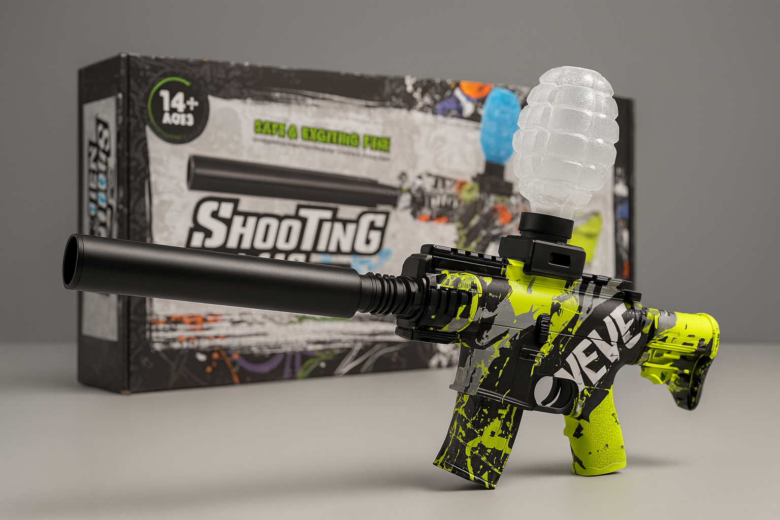 HydroBlaster Pro™: Lanzamiento de perlas de hidrogel