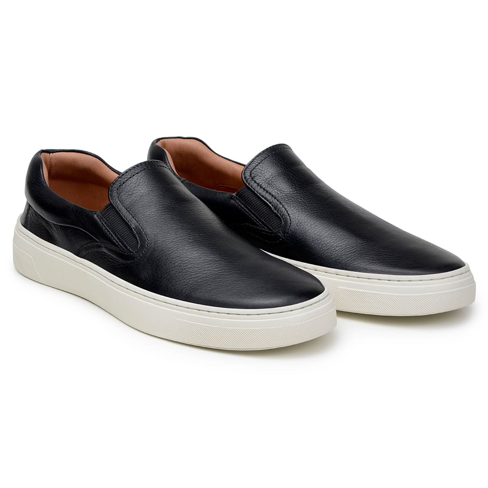 Zapatillas casuales sin cordones para hombre CNS 8607 NEGRAS