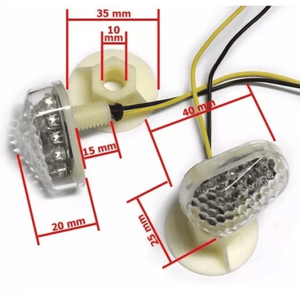 Kit de accesorios - Portamatrículas + Intermitente LED (Extra: Intermitente incorporado)
